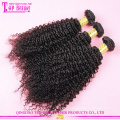 Non tissé malaisien Jerry Curl armure de cheveux vierges